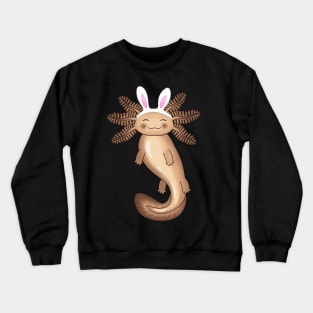 Brown Easter Axolotl Crewneck Sweatshirt